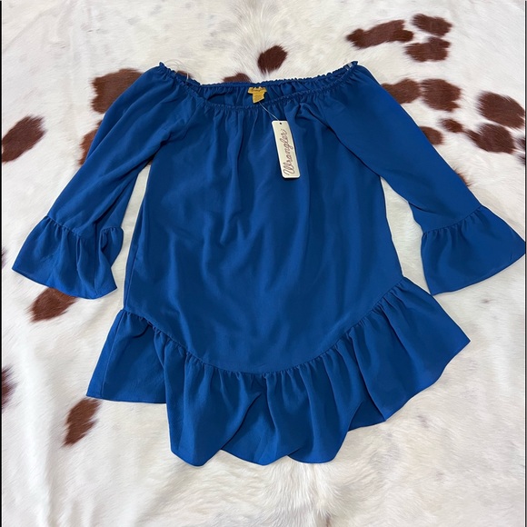 NWT Wrangler Blue Dress - Picture 1 of 10